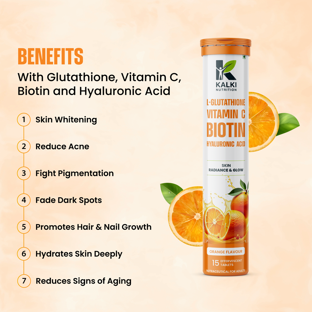 Glutathione 500mg & Vitamin C Effervescent Tablet